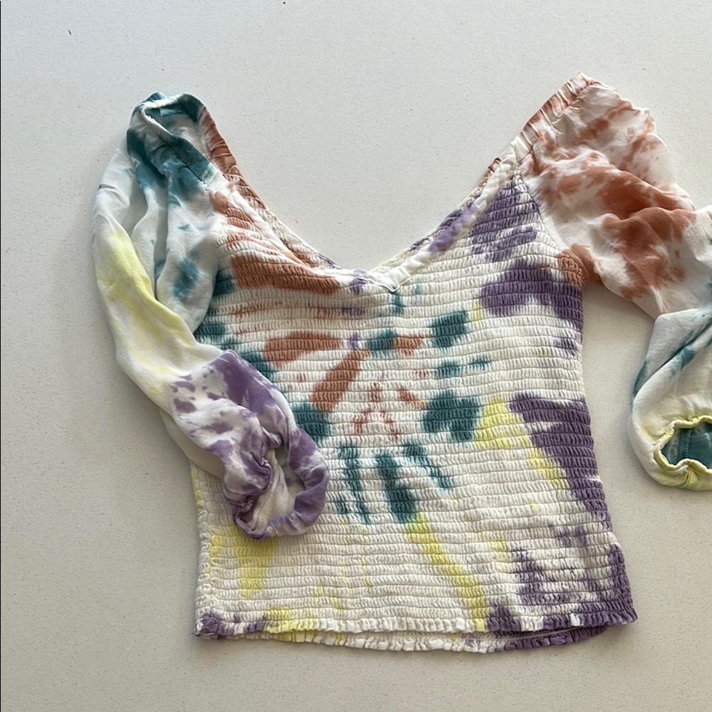 Chaser Multicolor Tie-Dye Blouse